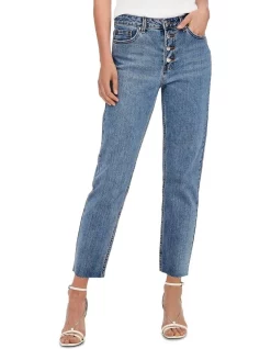 Flash Sale π ONLY Emily High Waisted Straight Ankle π Jeans In Light Blue Denim π