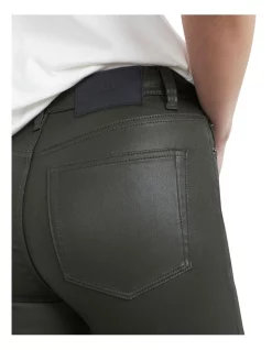 Promo 🤩 French Connection 🧥 Coated High Rise Skinny Jean In Khaki 🔥 -High Waist Denim Cry Sale unnamed file 1038