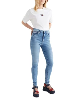 Cheapest 😉 Tommy 👖 Jeans Sylvia High Rise Super Skinny In Blue 👏 -High Waist Denim Cry Sale unnamed file 1049