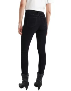 Outlet ✨ French Connection Pincord High Rise Skinny Jean Black 🥰 -High Waist Denim Cry Sale unnamed file 1078