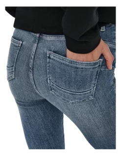 Best Sale ✨ ONLY Power Life Mid Push Up 👖 Jeans Medium Blue Denim ✔️ -High Waist Denim Cry Sale unnamed file 1086