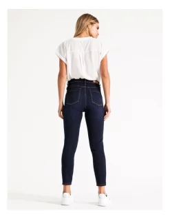 Best reviews of 💯 Grab Denim Olivia Petite High Rise Skinny Jean Dark Blue 🛒 -High Waist Denim Cry Sale unnamed file 1110