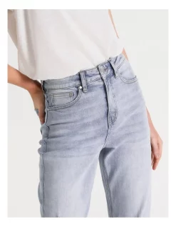 Wholesale 🎉 Grab Denim Billie Straight Jean Light Blue Ripped ✔️ -High Waist Denim Cry Sale unnamed file 115