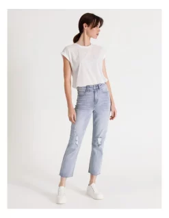 Wholesale 🎉 Grab Denim Billie Straight Jean Light Blue Ripped ✔️ -High Waist Denim Cry Sale unnamed file 117