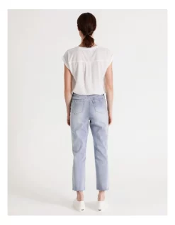 Wholesale 🎉 Grab Denim Billie Straight Jean Light Blue Ripped ✔️ -High Waist Denim Cry Sale unnamed file 119