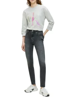 Hot Sale ✨ Calvin Klein 👖 Jeans High Rise Skinny Jean Grey 😀 -High Waist Denim Cry Sale unnamed file 1190