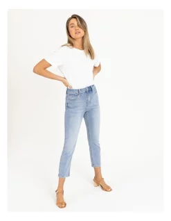 Promo 🤩 Grab Denim Billie Straight Leg Jean ☀️ Summer Blue 🥰 -High Waist Denim Cry Sale unnamed file 123