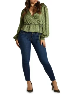 Deals 🎁 Guess Annette Mid Rise Skinny Jean Carrie Dark Blue 🛒