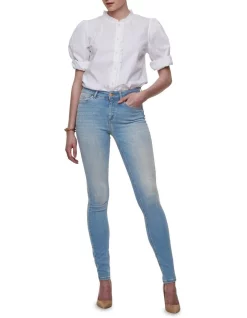 Deals 😍 ONLY Blush Life Mid Skinny 👖 Jeans Light Blue Denim 👏 -High Waist Denim Cry Sale unnamed file 1279