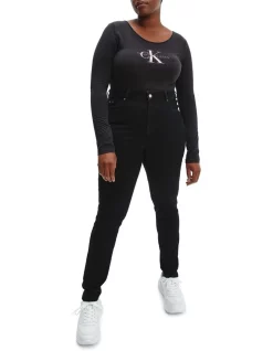 Wholesale 👍 Calvin Klein 👖 Jeans Plus High Rise Skinny Jean Black ⌛ -High Waist Denim Cry Sale unnamed file 1287