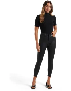 Deals ✨ Forever New Bella Cropped High Rise Sculpting Jean Black 🧥 Coated 🎉 -High Waist Denim Cry Sale unnamed file 1310