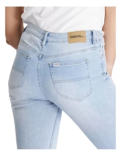 Outlet 💯 Riders By Lee Mid Ankle Skimmer 👖 Jeans Lennon Faded Blue 🌟 -High Waist Denim Cry Sale unnamed file 1327