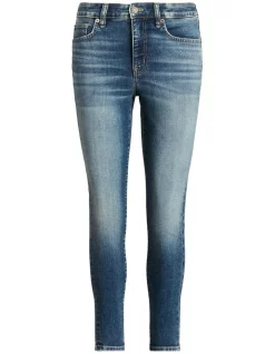 Budget 😍 Lauren Ralph Lauren High Rise Skinny Ankle Jean Navy 🔥 -High Waist Denim Cry Sale unnamed file 1332