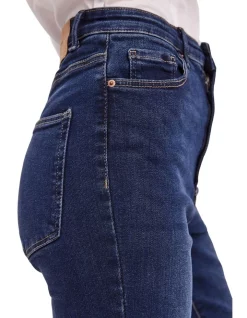 Cheap 👏 Vero Moda Loa High Rise Skinny 👖 Jeans Dark Blue Denim 👏 -High Waist Denim Cry Sale unnamed file 1335