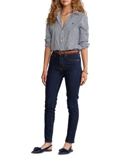 Cheap 🔥 Polo Ralph Lauren Tompkins High-Rise Skinny Jean Indigo 👏 -High Waist Denim Cry Sale unnamed file 1361