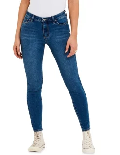 Promo ✔️ Riders By Lee Mid Ankle Skimmer 👖 Jeans Mid Morning Blue 👏