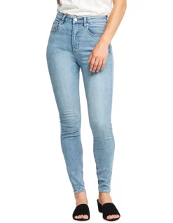 Budget π Lee High Licks Crop Skinny Jean Light Blue π