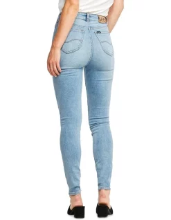 Budget 👍 Lee High Licks Crop Skinny Jean Light Blue 🌟 -High Waist Denim Cry Sale unnamed file 1378