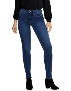 Hot Sale 🌟 ONLY Royal High Waisted Skinny Jean Medium Blue Denim 🤩