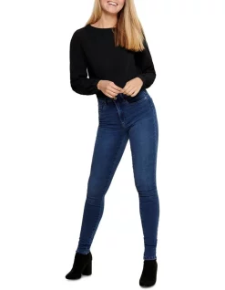 Hot Sale 🌟 ONLY Royal High Waisted Skinny Jean Medium Blue Denim 🤩 -High Waist Denim Cry Sale unnamed file 1381