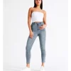 Buy 🎉 Miss Shop High Waist Skinny Jean In Light Blue 🛒 -High Waist Denim Cry Sale unnamed file 1402