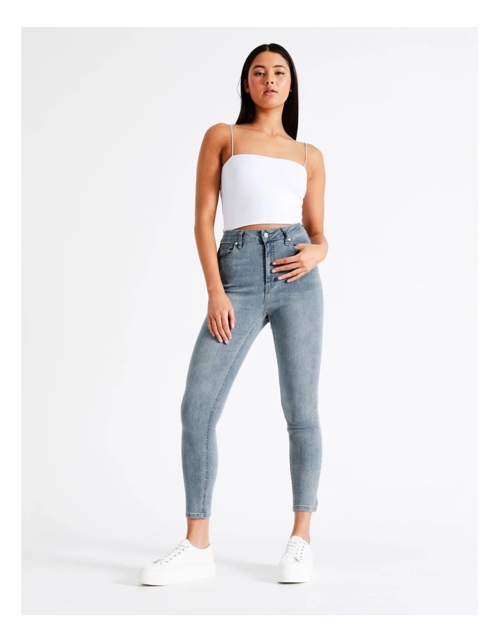 Buy π Miss Shop High Waist Skinny Jean In Light Blue π 3 Buy π Miss Shop High Waist Skinny Jean In Light Blue π