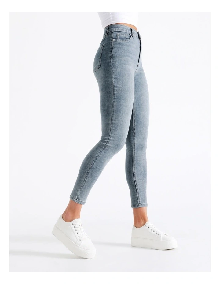 Buy π Miss Shop High Waist Skinny Jean In Light Blue π 4 Buy π Miss Shop High Waist Skinny Jean In Light Blue π - Image 2