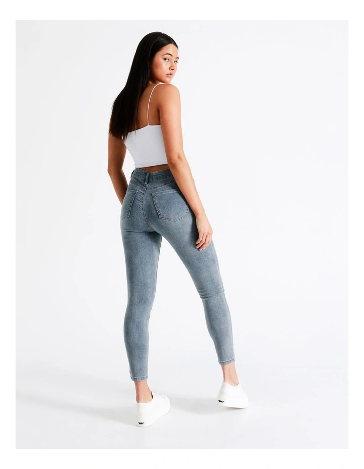 Buy π Miss Shop High Waist Skinny Jean In Light Blue π 6 Buy π Miss Shop High Waist Skinny Jean In Light Blue π - Image 4