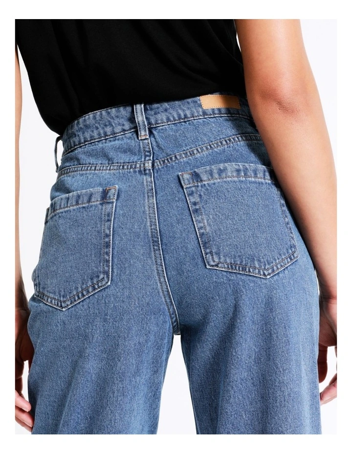 Flash Sale π Grab Denim Recycled Blend Barrel Jean In Pool Blue π 4 Flash Sale π Grab Denim Recycled Blend Barrel Jean In Pool Blue π - Image 2