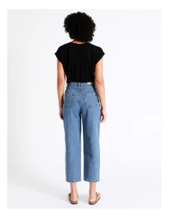 Flash Sale π Grab Denim Recycled Blend Barrel Jean In Pool Blue π 15 Flash Sale π Grab Denim Recycled Blend Barrel Jean In Pool Blue π -High Waist Denim Cry Sale unnamed file 1413
