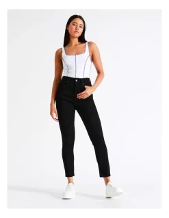 Top 10 π Miss Shop High Waist Skinny Jean In Jet Black π