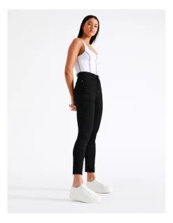 Top 10 👍 Miss Shop High Waist Skinny Jean In Jet Black 😀 -High Waist Denim Cry Sale unnamed file 1417