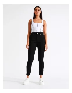 Top 10 👍 Miss Shop High Waist Skinny Jean In Jet Black 😀 -High Waist Denim Cry Sale unnamed file 1419
