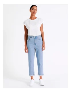 Discount ⌛ Grab Denim Mom High Rise Jean In Chelsea Light Blue 👍 -High Waist Denim Cry Sale unnamed file 1426