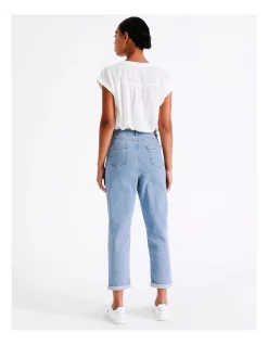 Discount ⌛ Grab Denim Mom High Rise Jean In Chelsea Light Blue 👍 -High Waist Denim Cry Sale unnamed file 1428