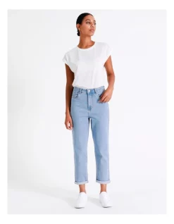 Discount ⌛ Grab Denim Mom High Rise Jean In Chelsea Light Blue 👍 -High Waist Denim Cry Sale unnamed file 1430