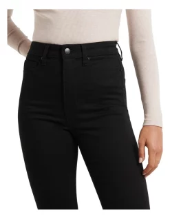 Cheap 🥰 Forever New Petite Bella Cropped High Rise Jean In Black 🧨 -High Waist Denim Cry Sale unnamed file 1456