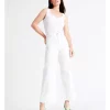 Discount 🥰 Basque Recycled Cotton Blend Wide Leg Jean In White 💯