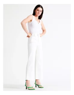 Discount 🥰 Basque Recycled Cotton Blend Wide Leg Jean In White 💯 -High Waist Denim Cry Sale unnamed file 1472