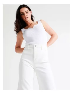 Discount 🥰 Basque Recycled Cotton Blend Wide Leg Jean In White 💯 -High Waist Denim Cry Sale unnamed file 1474