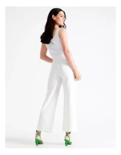 Discount 🥰 Basque Recycled Cotton Blend Wide Leg Jean In White 💯 -High Waist Denim Cry Sale unnamed file 1475