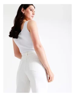Discount 🥰 Basque Recycled Cotton Blend Wide Leg Jean In White 💯 -High Waist Denim Cry Sale unnamed file 1476