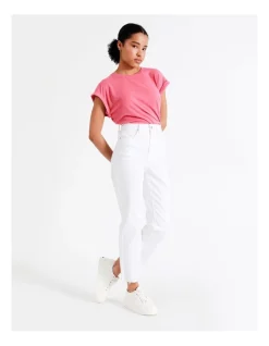 Budget 😉 Grab Denim Recycled Blend Billie Straight Jean Petite In White 🌟 -High Waist Denim Cry Sale unnamed file 1488