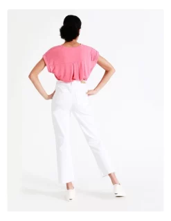 Budget 😉 Grab Denim Recycled Blend Billie Straight Jean Petite In White 🌟 -High Waist Denim Cry Sale unnamed file 1490