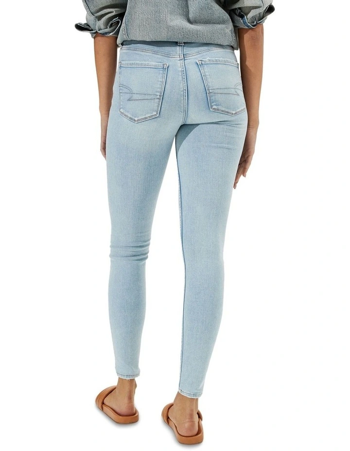 Hot Sale ⭐ American Eagle Ne(x)t Level High Waisted Jegging In Worn Out Blue ⭐ 4 Hot Sale ⭐ American Eagle Ne(x)t Level High Waisted Jegging In Worn Out Blue ⭐ - Image 2