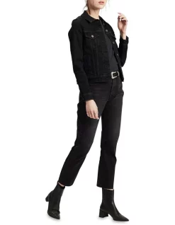 Best deal 🔥 Levi's 501 Original Cropped 👖 Jeans In Black ⌛