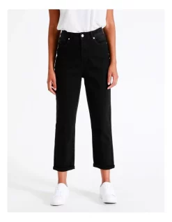 Outlet 🎉 Grab Denim Mom High Rise Jean In Washed Black 🤩 -High Waist Denim Cry Sale unnamed file 1500