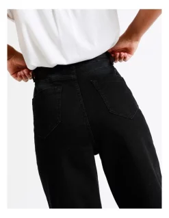 Outlet 🎉 Grab Denim Mom High Rise Jean In Washed Black 🤩 -High Waist Denim Cry Sale unnamed file 1501