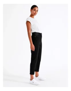 Outlet 🎉 Grab Denim Mom High Rise Jean In Washed Black 🤩 -High Waist Denim Cry Sale unnamed file 1503