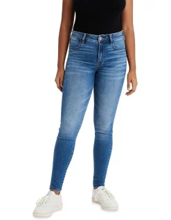 Promo βοΈ American Eagle Ne(x)t Level High Waisted Jegging In Fresh Bright Denim π₯